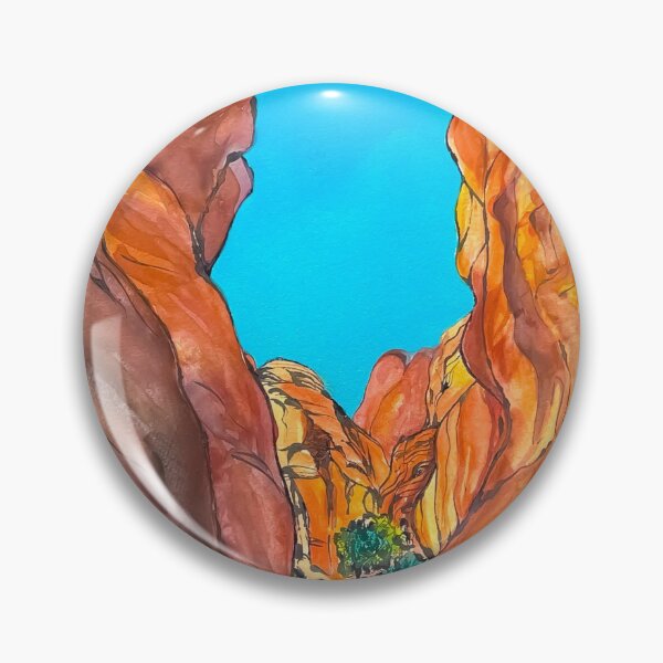 Artikelvorschau, Aquarell Berglandschaft aus Utah entworfen und verkauft von Alexia Faye.