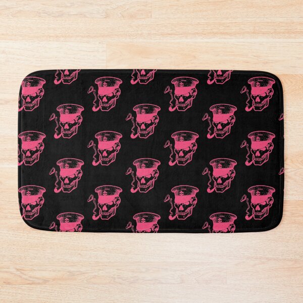 Item preview, Vintage Pink Skull: Sailor Skull Smoking a pipe designed and sold by OutofFocusShop.