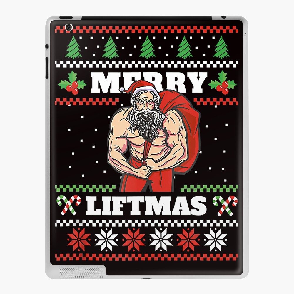 Merry Liftmas Muscular Santa Claus Gym Ugly Christmas