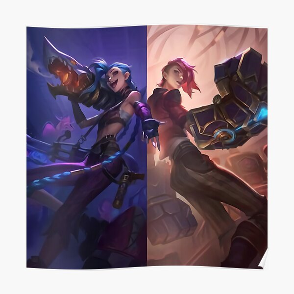 Vi und Pulver - Arkane League of Legends Poster
