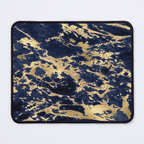 Artikelvorschau, Marineblauer Goldmarmor entworfen und verkauft von shabzdesigns.