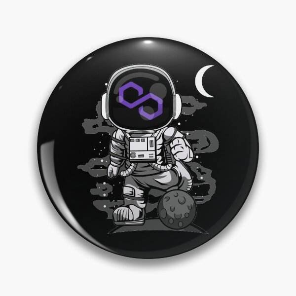 Item preview, Astronaut Polygon Matic Coin To The Moon Crypto Token Cryptocurrency Wallet designed and sold by HarveyWatkins1.