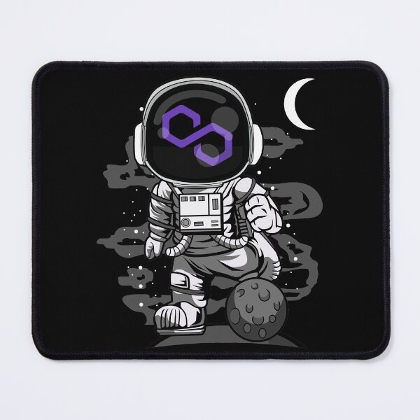Item preview, Astronaut Polygon Matic Coin To The Moon Crypto Token Cryptocurrency Wallet designed and sold by HarveyWatkins1.