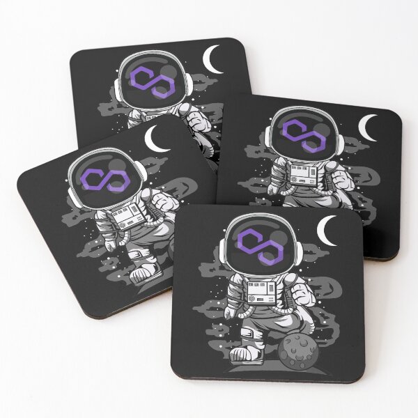Item preview, Astronaut Polygon Matic Coin To The Moon Crypto Token Cryptocurrency Wallet designed and sold by HarveyWatkins1.