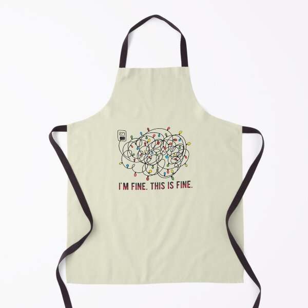 Item preview, I'm Fine. This is Fine Funny Christmas Lights Gift designed and sold by zenpatterns.