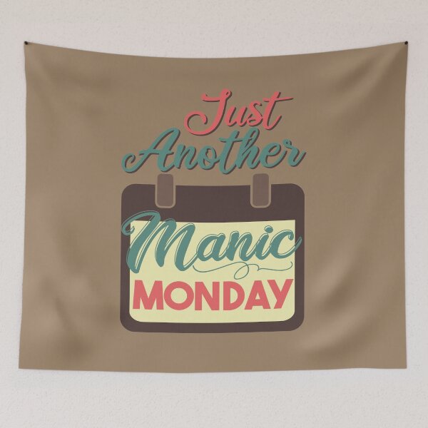 Item preview, Just Another Manic Monday, I hate Monday, Monday Calendar, Vintage Color  designed and sold by KittySSmith.