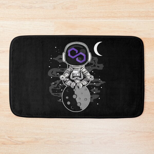 Item preview, Astronaut Polygon Matic Coin To The Moon Crypto Token Cryptocurrency Wallet designed and sold by HarveyWatkins1.