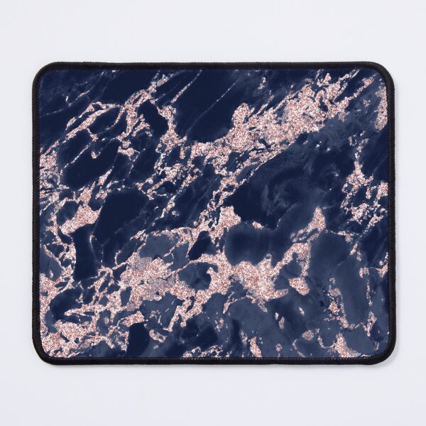 Item preview, Navy Blue Rose Gold Marble designed and sold by shabzdesigns.
