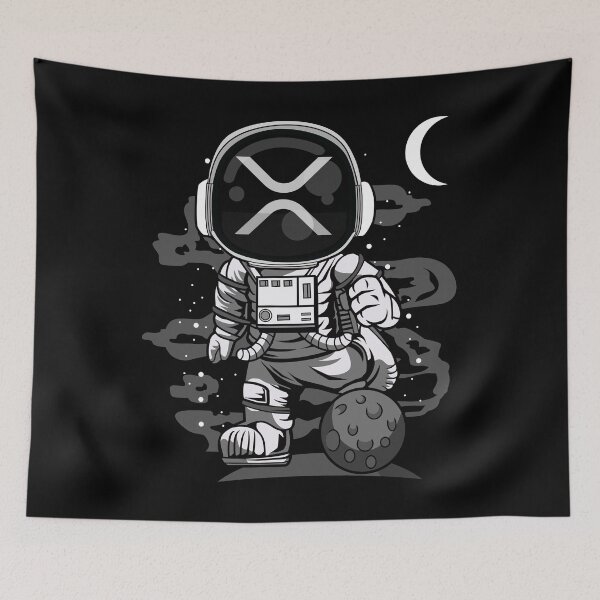 Item preview, Astronaut Ripple XRP Coin To The Moon Crypto Token Cryptocurrency Wallet designed and sold by HarveyWatkins1.