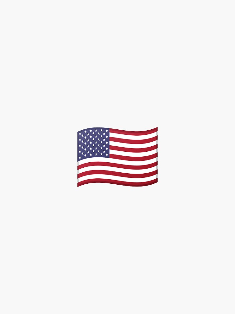 Emoji Flag United States Sticker For Sale By Stickypegatinas Redbubble