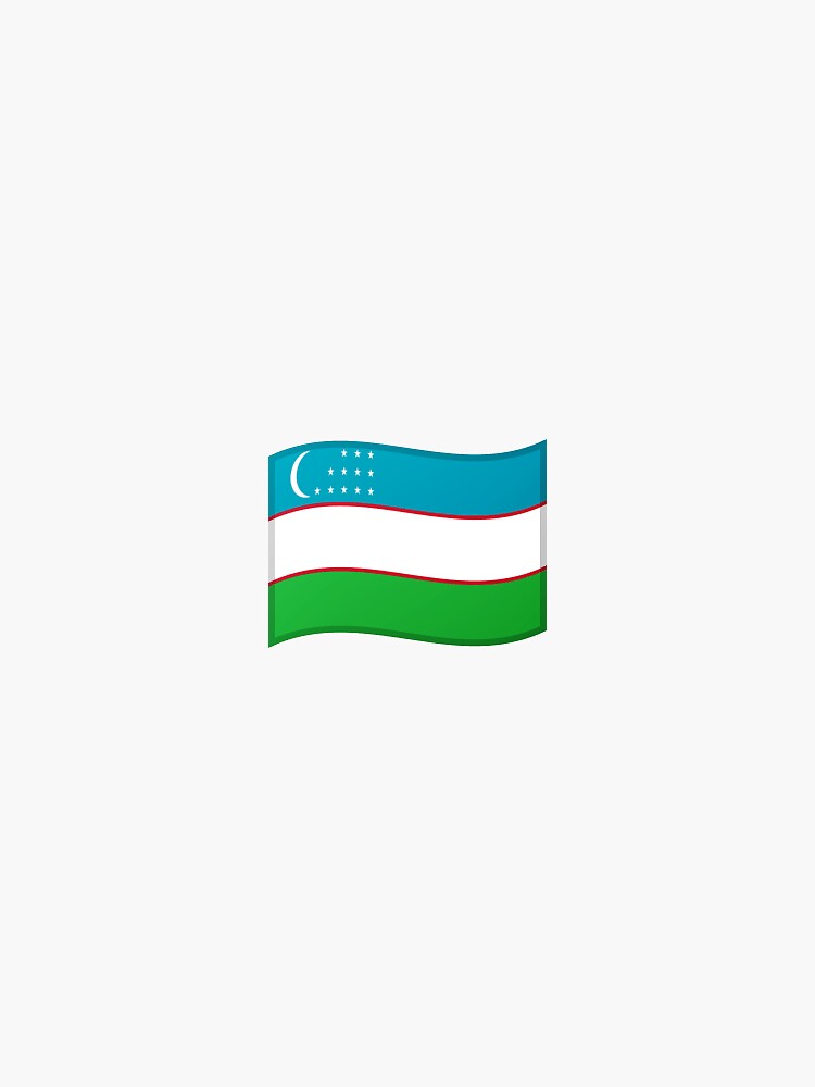 " Uzbekistan flag emoji" Sticker for Sale by Stickypegatinas | Redbubble