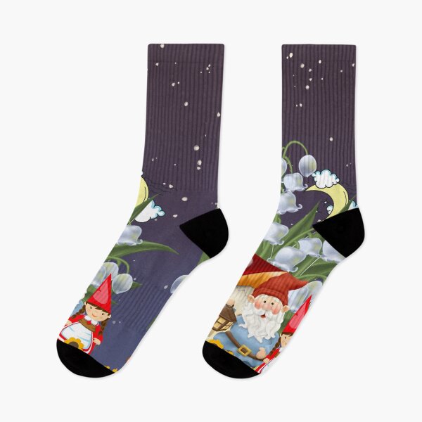 Item preview, Christmas, Garden Gnome family at night designed and sold by KraftsbyDesign.