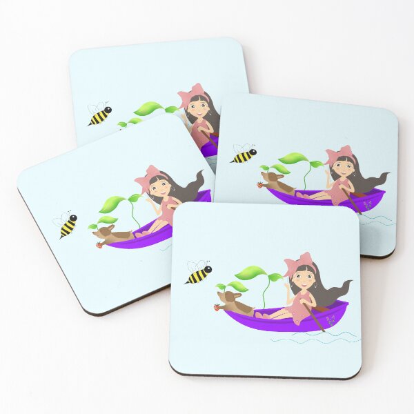 Item preview, adventure girl paddle with her puppy dog designed and sold by Mylecm.