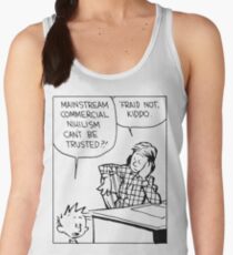 Mainstream Commercial Nihilism Can't Be Trusted?! Women's Tank Top