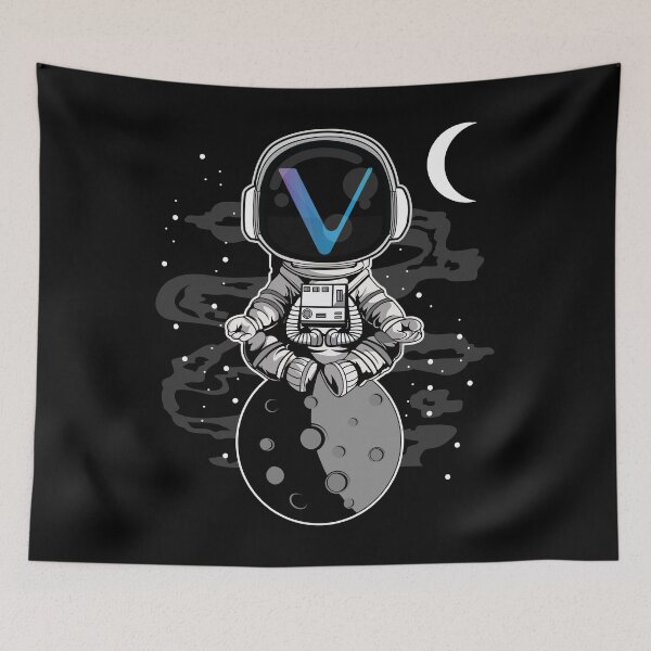 Item preview, Astronaut Vechain VET Coin To The Moon Crypto Token Cryptocurrency Wallet designed and sold by HarveyWatkins1.
