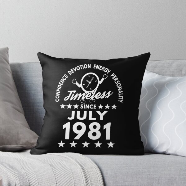 Item preview, July Birthday Timeless Person -1981 - White Text designed and sold by MoonsmileProd.