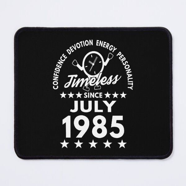 Item preview, July Birthday Timeless Person -1985 - White Text designed and sold by MoonsmileProd.