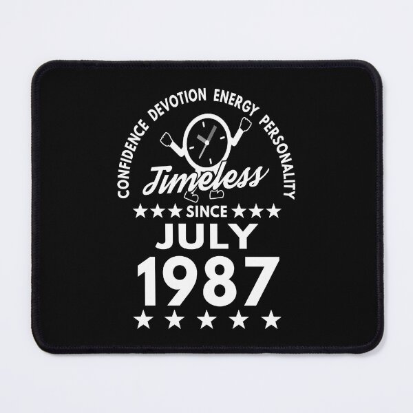 Item preview, July Birthday Timeless Person -1987 - White Text designed and sold by MoonsmileProd.