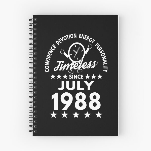 Item preview, July Birthday Timeless Person -1988 - White Text designed and sold by MoonsmileProd.