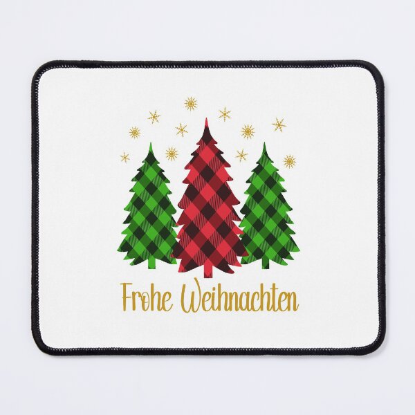 Item preview, Frohe Weihnachten German Holiday Phrase With Plaid Christmas Tree Pajama designed and sold by Bad Kitty Designz.