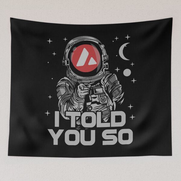Item preview, Astronaut Avalanche AVAX Coin I Told You So Crypto Token Cryptocurrency Wallet designed and sold by HarveyWatkins1.