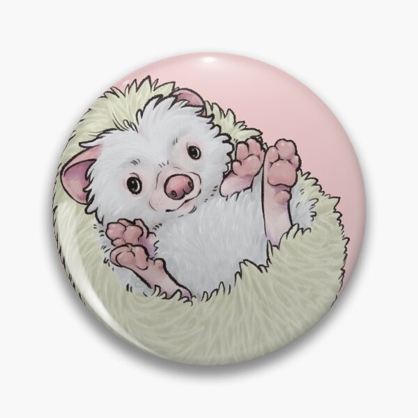 Item preview, Baby Hedgehog - Leucistic Snowflake Variant designed and sold by Kittie Peters.