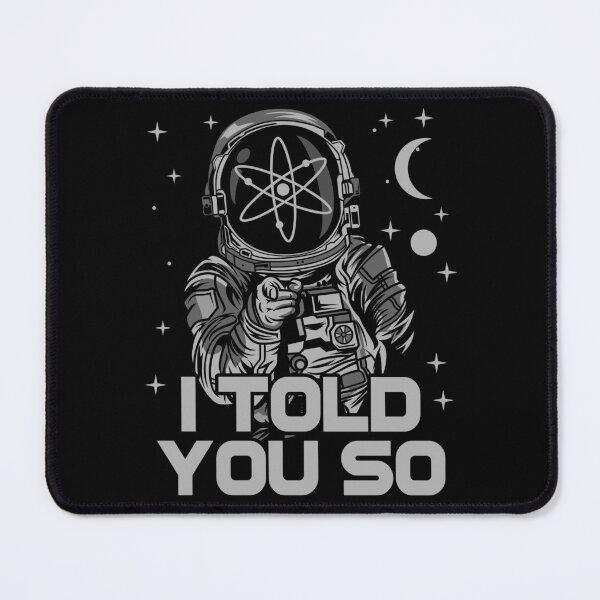 Item preview, Astronaut Cosmos Crypto ATOM Coin I Told You So Crypto Token Cryptocurrency Wallet designed and sold by HarveyWatkins1.