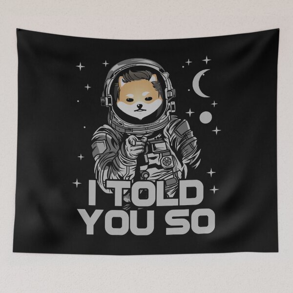 Item preview, Astronaut Dogelon Mars Coin I Told You So Crypto Token Cryptocurrency Wallet designed and sold by HarveyWatkins1.