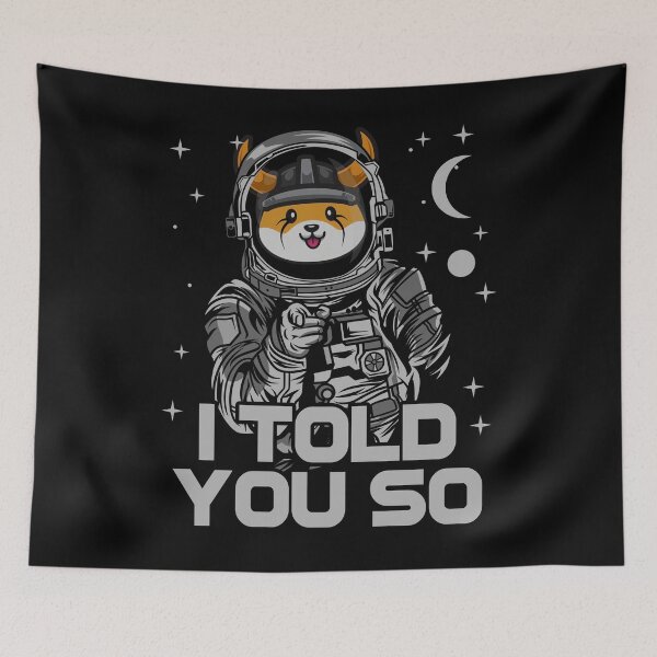 Item preview, Astronaut Floki Inu Coin Floki Army I Told You So Crypto Token Cryptocurrency Wallet designed and sold by HarveyWatkins1.