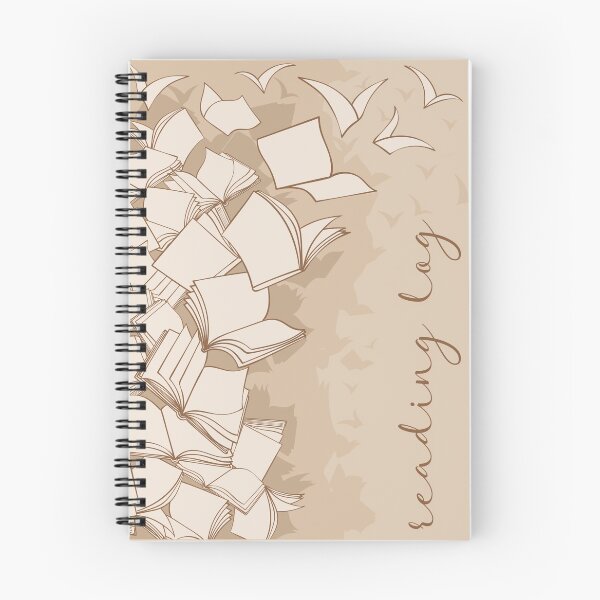 Item preview, Reading Log: Monotone Beige Book Paper Bibliophile Book Review designed and sold by Merchking1.