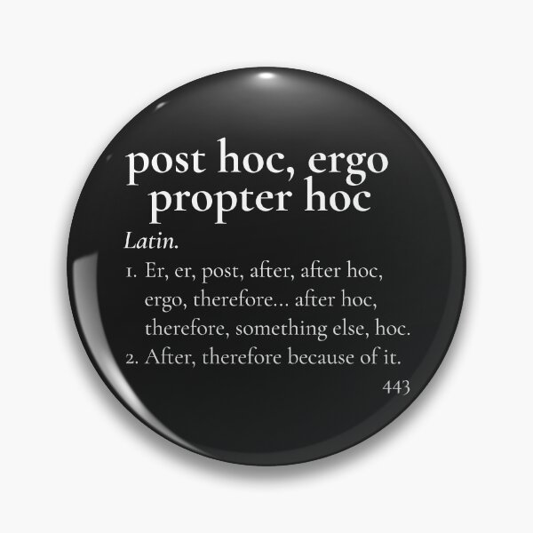 Item preview, Post Hoc, Ergo Propter Hoc designed and sold by Capputeeno.