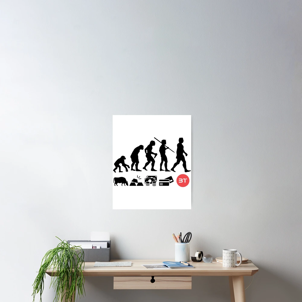 Blocktix Evolution of Money TIX Crypto Logo Premium 