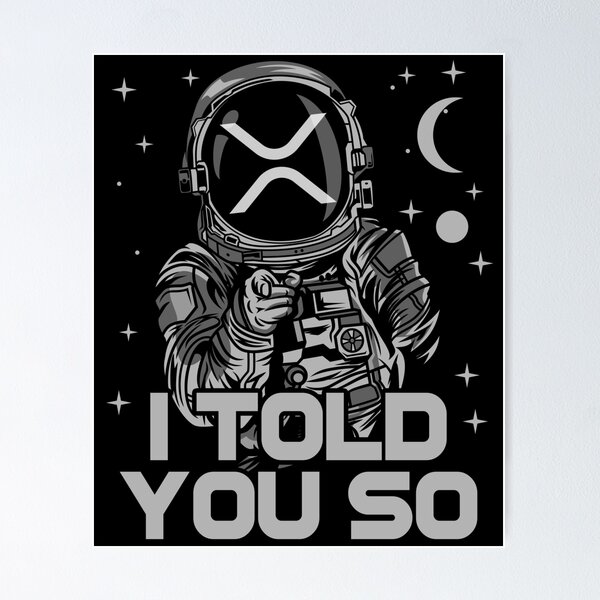 Item preview, Astronaut Ripple XRP Coin I Told You So Crypto Token Cryptocurrency Wallet designed and sold by HarveyWatkins1.