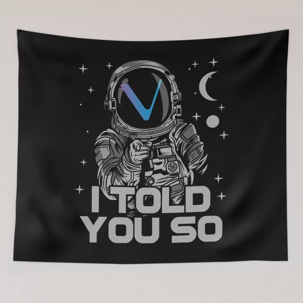 Item preview, Astronaut Vechain VET Coin I Told You So Crypto Token Cryptocurrency Wallet designed and sold by HarveyWatkins1.