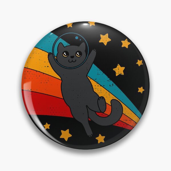 Artikelvorschau, Süße Vintage Bombay Katze Schwarze Weltraumkatze entworfen und verkauft von JokeGysen.