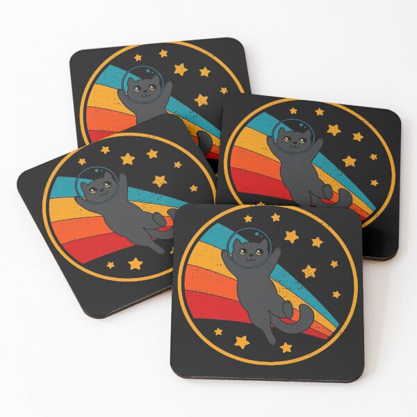 Item preview, Cute Vintage Bombay Cat Black Space Cat designed and sold by JokeGysen.