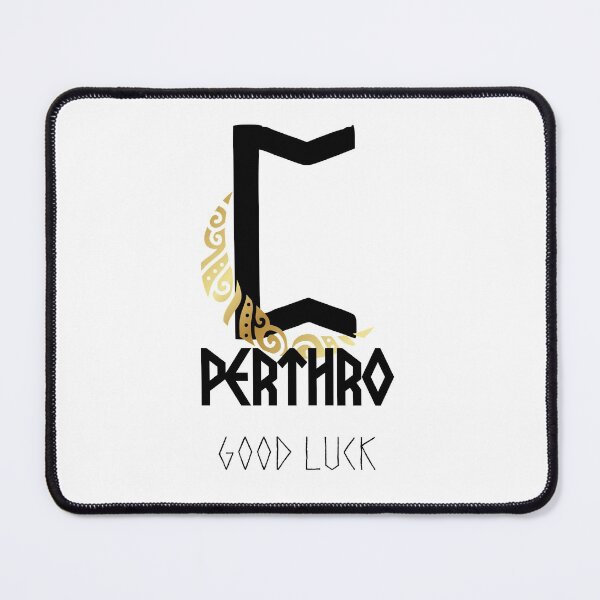 Item preview, Elder Futhark "PERTHRO" Rune with Crescent Moon designed and sold by LilysGoodies.