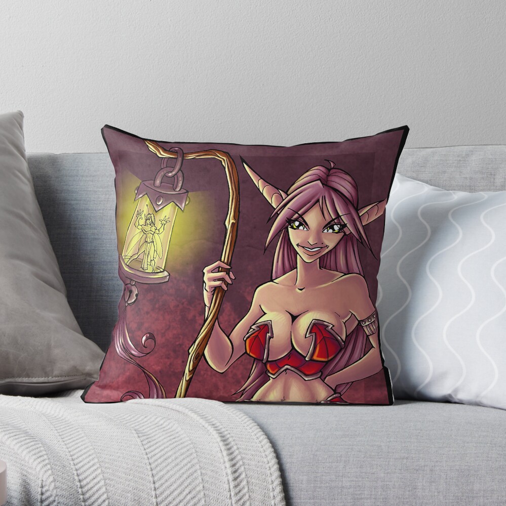 Fairy Lantern Throw Pillow