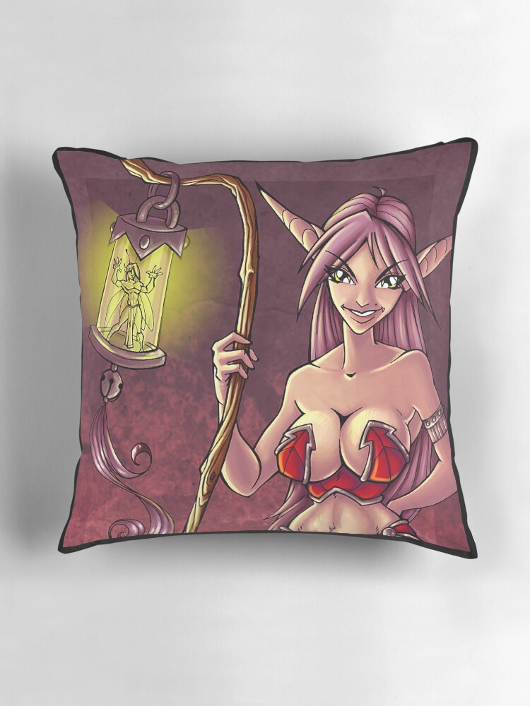 Thumbnail 3 of 4, Pillow, Fairy Lantern designed and sold by cybercat.