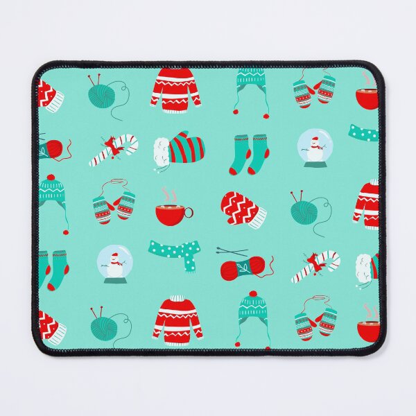 Item preview, Christmas sticker pack: I love Knitting pattern designed and sold by KlaraMacinka.