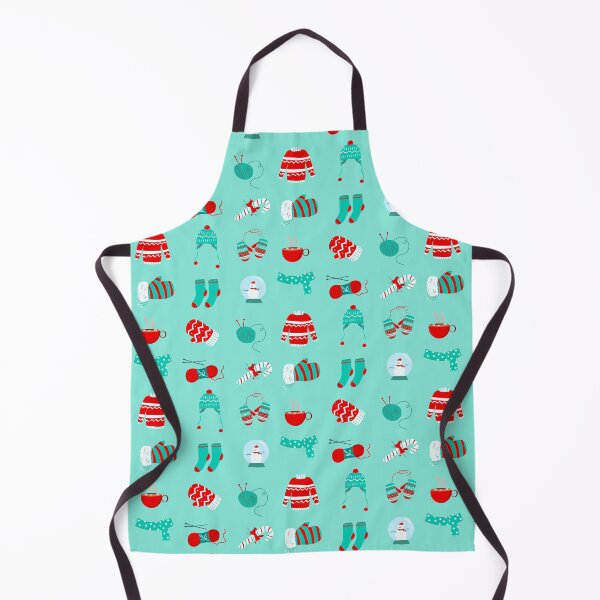 Item preview, Christmas sticker pack: I love Knitting pattern designed and sold by KlaraMacinka.