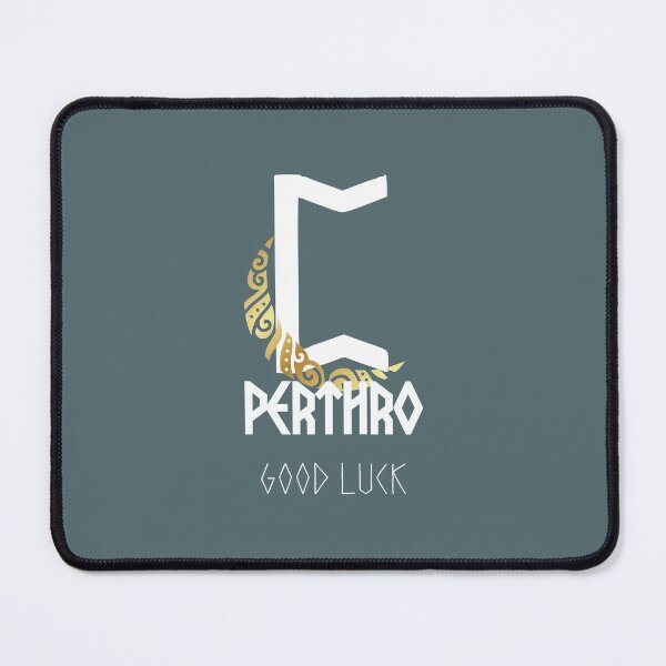 Item preview, Elder Futhark "PERTHRO" Rune with Crescent Moon designed and sold by LilysGoodies.