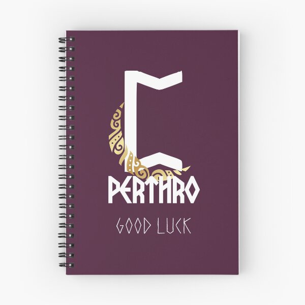 Item preview, Elder Futhark "PERTHRO" Rune with Crescent Moon designed and sold by LilysGoodies.
