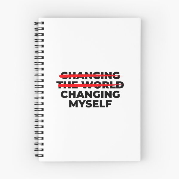 Item preview, not -changing the world- changing myself designed and sold by LewisRichie.