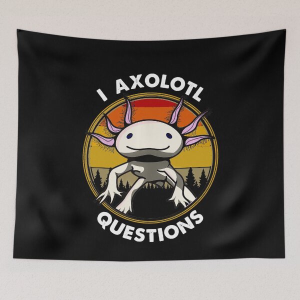 Item preview, Cute Axolotl - I Axolotl Questions Salamander designed and sold by HDankdesigner.