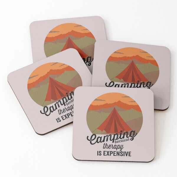 Item preview, Camping because therapy is expensive-summer designed and sold by DesignedBySnip.