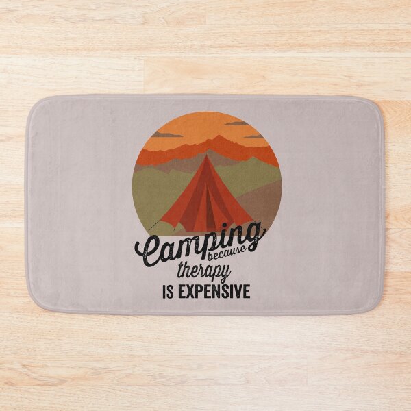 Item preview, Camping because therapy is expensive-summer designed and sold by DesignedBySnip.