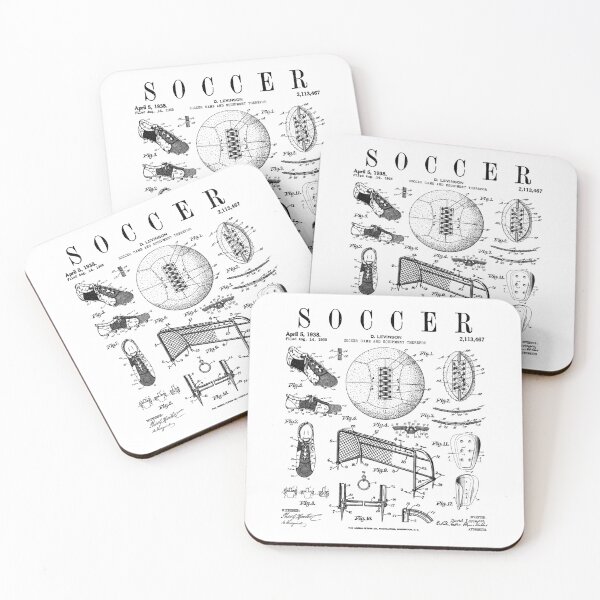 Item preview, Soccer Player Football Vintage Patent Drawing Print designed and sold by GrandeDuc.