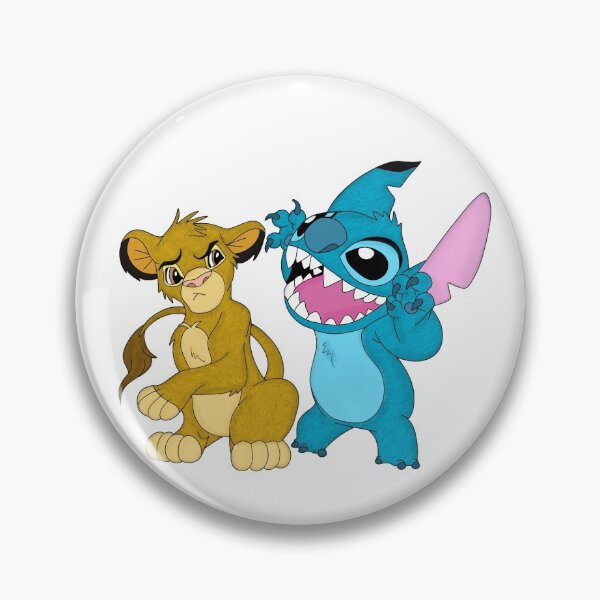 Item preview, Simba and stitch fanart designed and sold by wildmoonent.