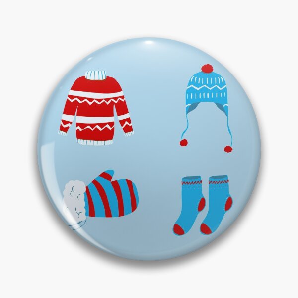 Item preview, Christmas sticker pack: I love Knitting pattern designed and sold by KlaraMacinka.